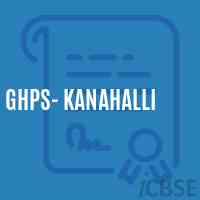 Ghps- Kanahalli Middle School Logo