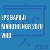 Lps Bapuji Maruthi Ngr 2Oth Wrd Primary School Logo