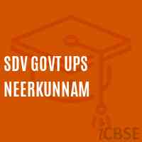 Sdv Govt Ups Neerkunnam Middle School Logo