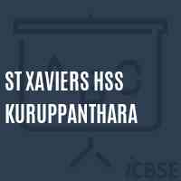 St Xaviers Hss Kuruppanthara High School Logo