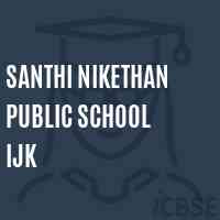 Santhi Nikethan Public School Ijk Logo