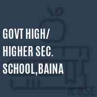 Govt High/ Higher Sec. School,Baina Logo