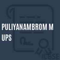 Puliyanambrom M Ups Middle School Logo