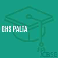 Ghs Palta Senior Secondary School Logo
