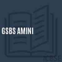 Gsbs Amini School Logo