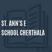St. Ann'S E School Cherthala Logo