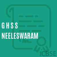 G H S S Neeleswaram Senior Secondary School Logo