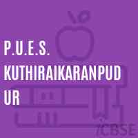 P.U.E.S. Kuthiraikaranpudur Primary School Logo
