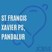 St.Francis Xavier Ps, Pandalur Primary School Logo