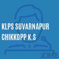 Klps Suvarnapur Chikkopp K.S Primary School Logo