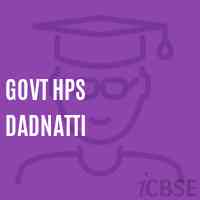 Govt Hps Dadnatti Middle School Logo