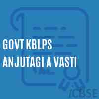 Govt Kblps Anjutagi A Vasti Primary School Logo