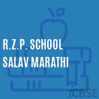 R.Z.P. School Salav Marathi Logo