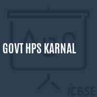 Govt Hps Karnal Middle School Logo