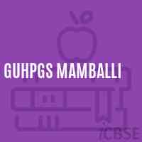 Guhpgs Mamballi Middle School Logo