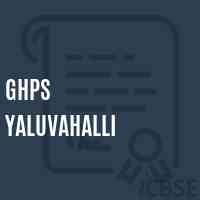 Ghps Yaluvahalli Middle School Logo