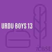 Urdu Boys 13 Middle School Logo