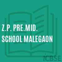 Z.P. Pre.Mid. School Malegaon Logo