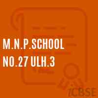 M.N.P.School No.27 Ulh.3 Logo