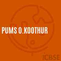 Pums O.Koothur Middle School Logo