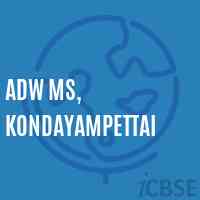 Adw Ms, Kondayampettai Middle School Logo