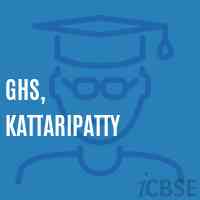 Ghs, Kattaripatty Secondary School Logo