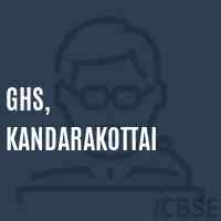 Ghs, Kandarakottai Secondary School Logo