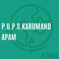 P.U.P.S.Karumandapam Primary School Logo