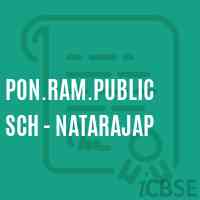 Pon.Ram.Public Sch - Natarajap High School Logo
