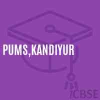 Pums,Kandiyur Middle School Logo