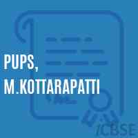Pups, M.Kottarapatti Primary School Logo