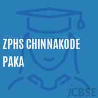 Zphs Chinnakode Paka Secondary School Logo