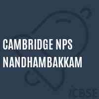 Cambridge Nps Nandhambakkam Primary School Logo