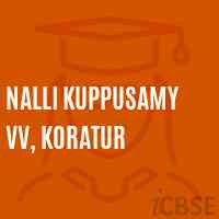 Nalli Kuppusamy Vv, Koratur Senior Secondary School Logo