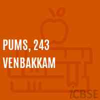 PUMS, 243 Venbakkam Middle School Logo