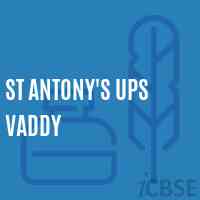 St Antony'S Ups Vaddy Middle School Logo