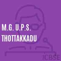 M.G. U.P.S. Thottakkadu Upper Primary School Logo