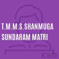T.M.M.S.Shanmugasundaram Matri Secondary School Logo