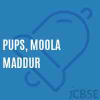 Pups, Moola Maddur Primary School Logo