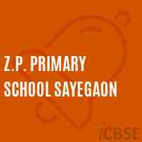 Z.P. Primary School Sayegaon Logo