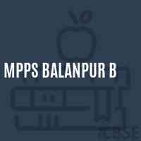 Mpps Balanpur B Primary School Logo