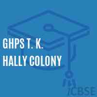 Ghps T. K. Hally Colony Middle School Logo