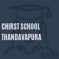 Chirst School Thandavapura Logo