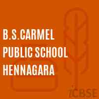 B.S.Carmel Public School Hennagara Logo