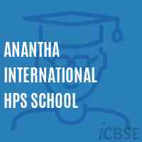 Anantha International Hps School Logo