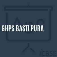 Ghps Basti Pura Middle School Logo