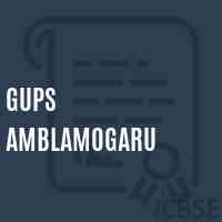 Gups Amblamogaru Middle School Logo