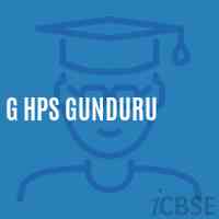 G Hps Gunduru Middle School Logo