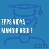 Zpps Vidya Mandir Arule Primary School Logo
