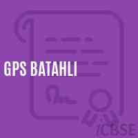 Gps Batahli Primary School Logo